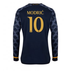Real Madrid Luka Modric #10 Venkovní Dres 2023-24 Dlouhý Rukáv